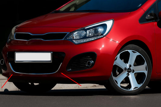 Grille trim for HB (stainless steel) for Kia Rio 2012-2017 - image 1