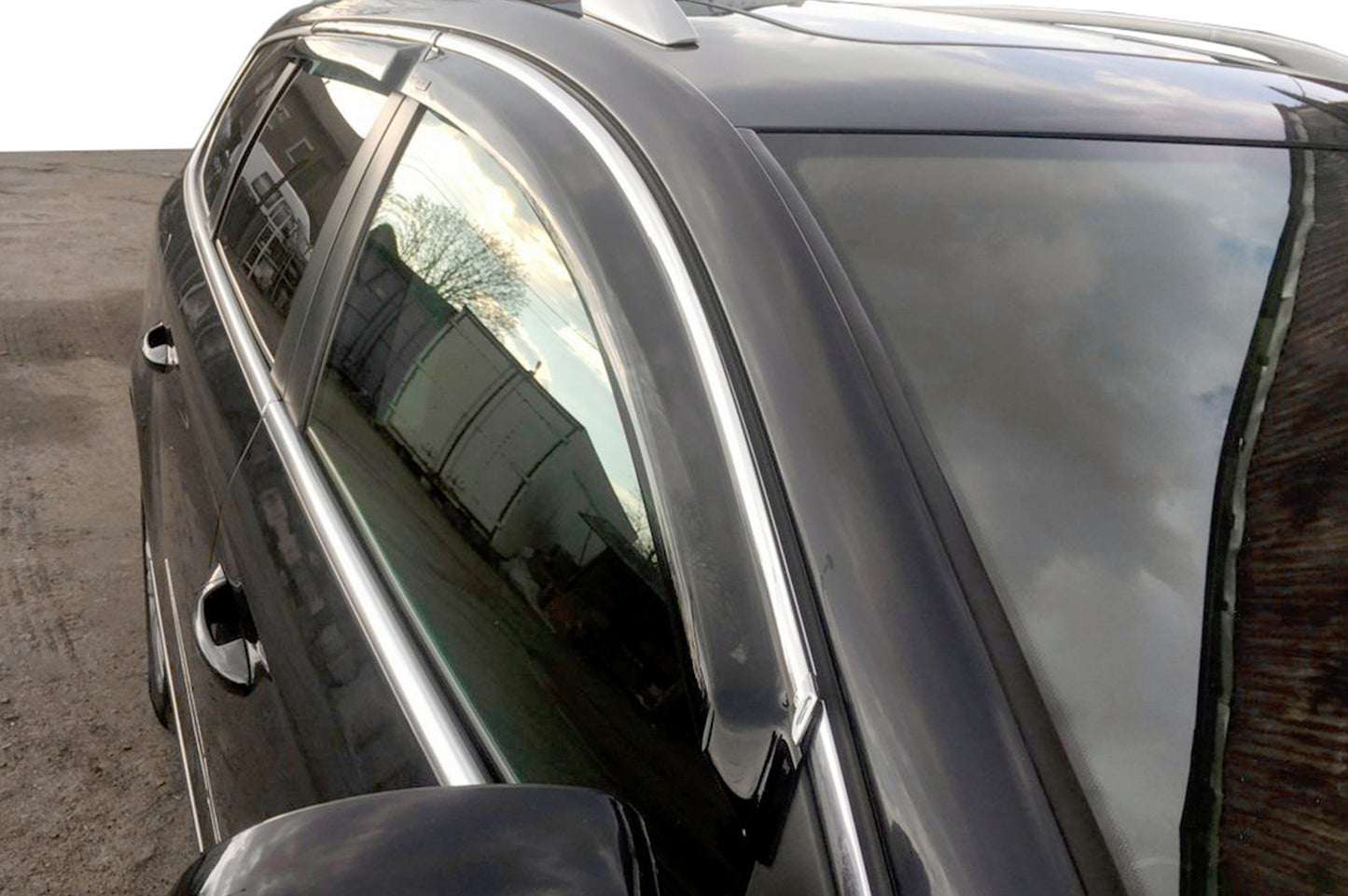 Window deflectors with chrome trim SW (4 pcs, HIC) for Volkswagen Passat B6 2006-2012 - image 7