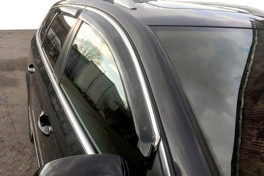 Window Deflectors with Chrome Trim SW (4 pcs, EU, HIC) for Volkswagen Passat B7 2012-2015 - image 2