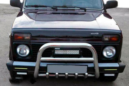 Bull Bar QT006 (Stainless Steel) for Lada Niva та Urban 1977- - image 1