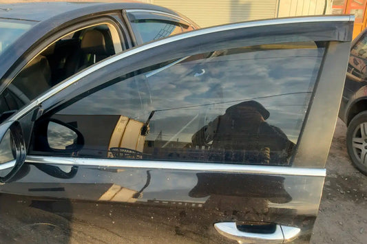 Window deflectors with chrome trim SW (4 pcs, HIC) for Volkswagen Passat B6 2006-2012 - image 2