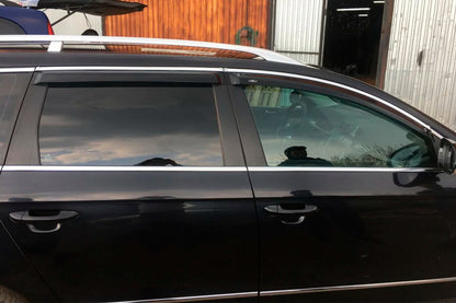 Window Deflectors with Chrome Trim SW (4 pcs, EU, HIC) for Volkswagen Passat B7 2012-2015 - image 5