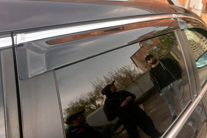 Window Deflectors with Chrome Trim SW (4 pcs, EU, HIC) for Volkswagen Passat B7 2012-2015 - image 10