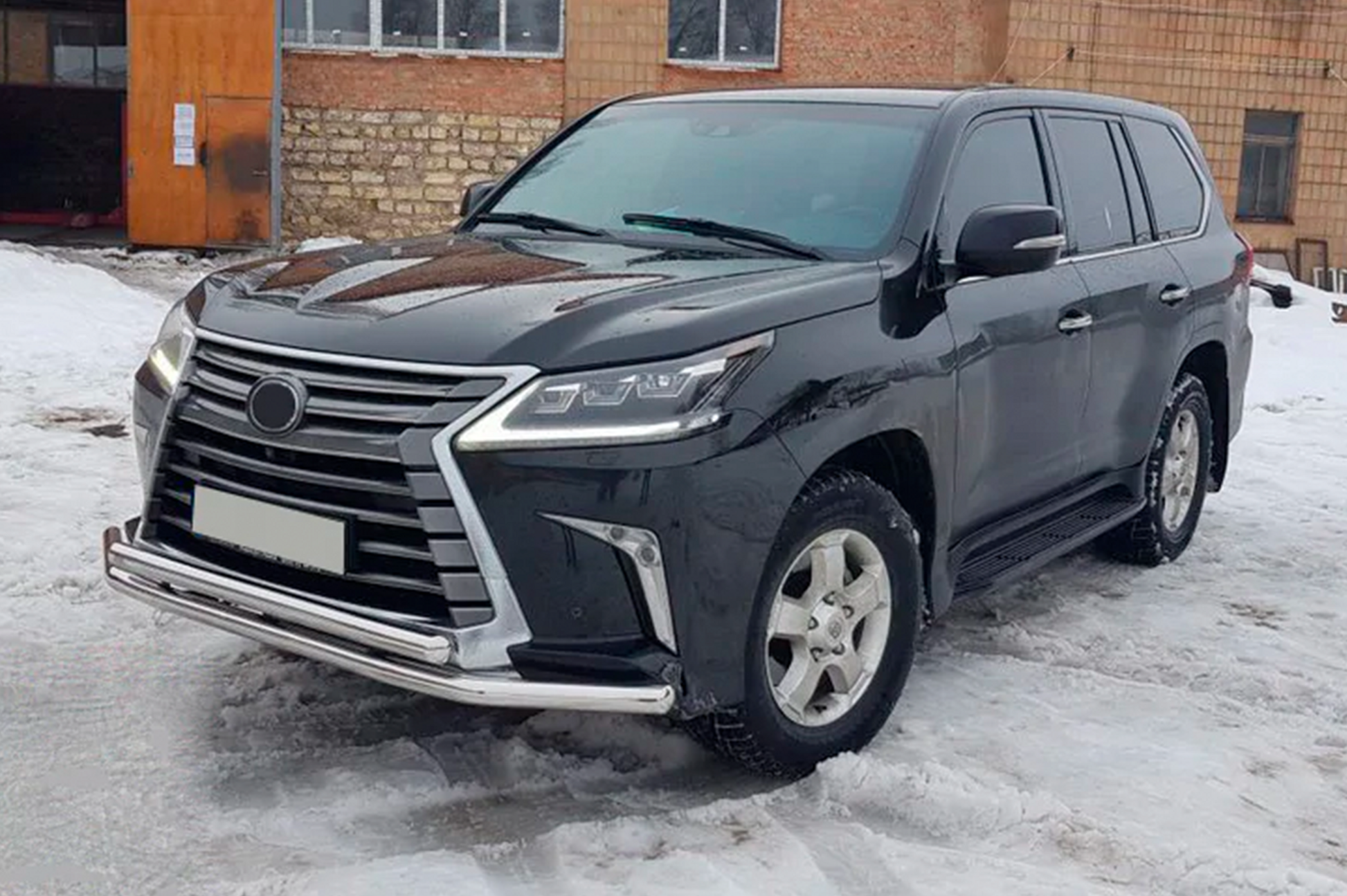 Front Bull Bar ST014 (2015+, Stainless Steel) for Lexus LX570/450d 2008-2022 - image 7