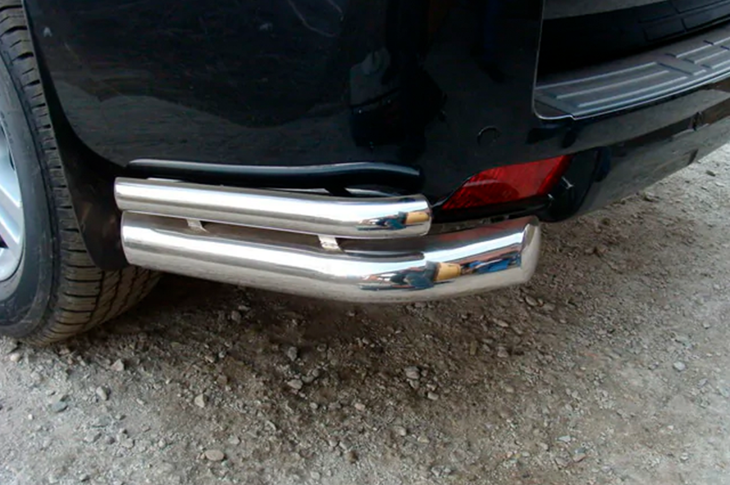 Rear Corner Bars AK003-double (stainless steel) for Toyota Land Cruiser Prado 150 2009-2023 - image 3