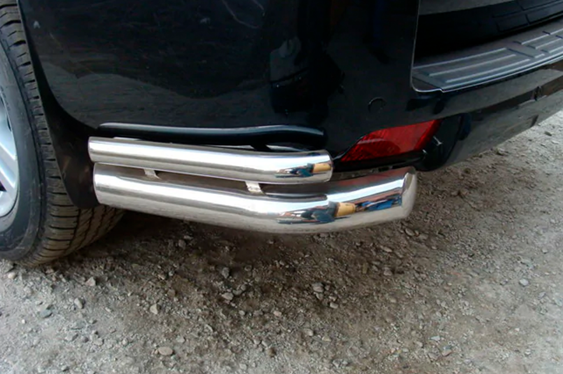 Rear Corner Bars AK003-double (stainless steel) for Toyota Land Cruiser Prado 150 2009-2023 - image 3