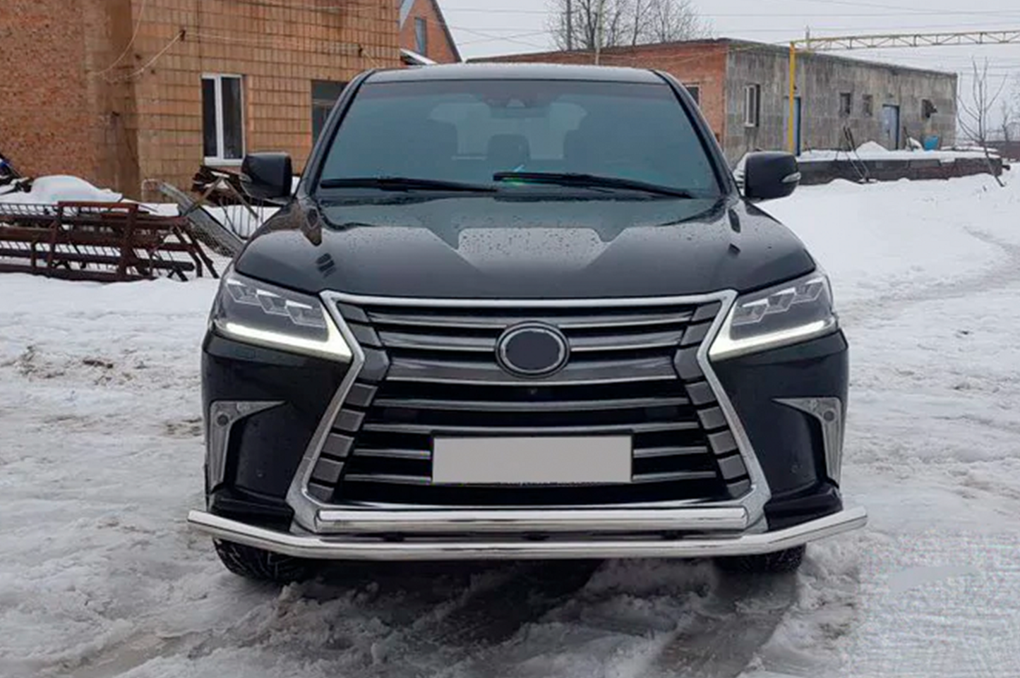 Front Bull Bar ST014 (2015+, Stainless Steel) for Lexus LX570/450d 2008-2022 - image 5