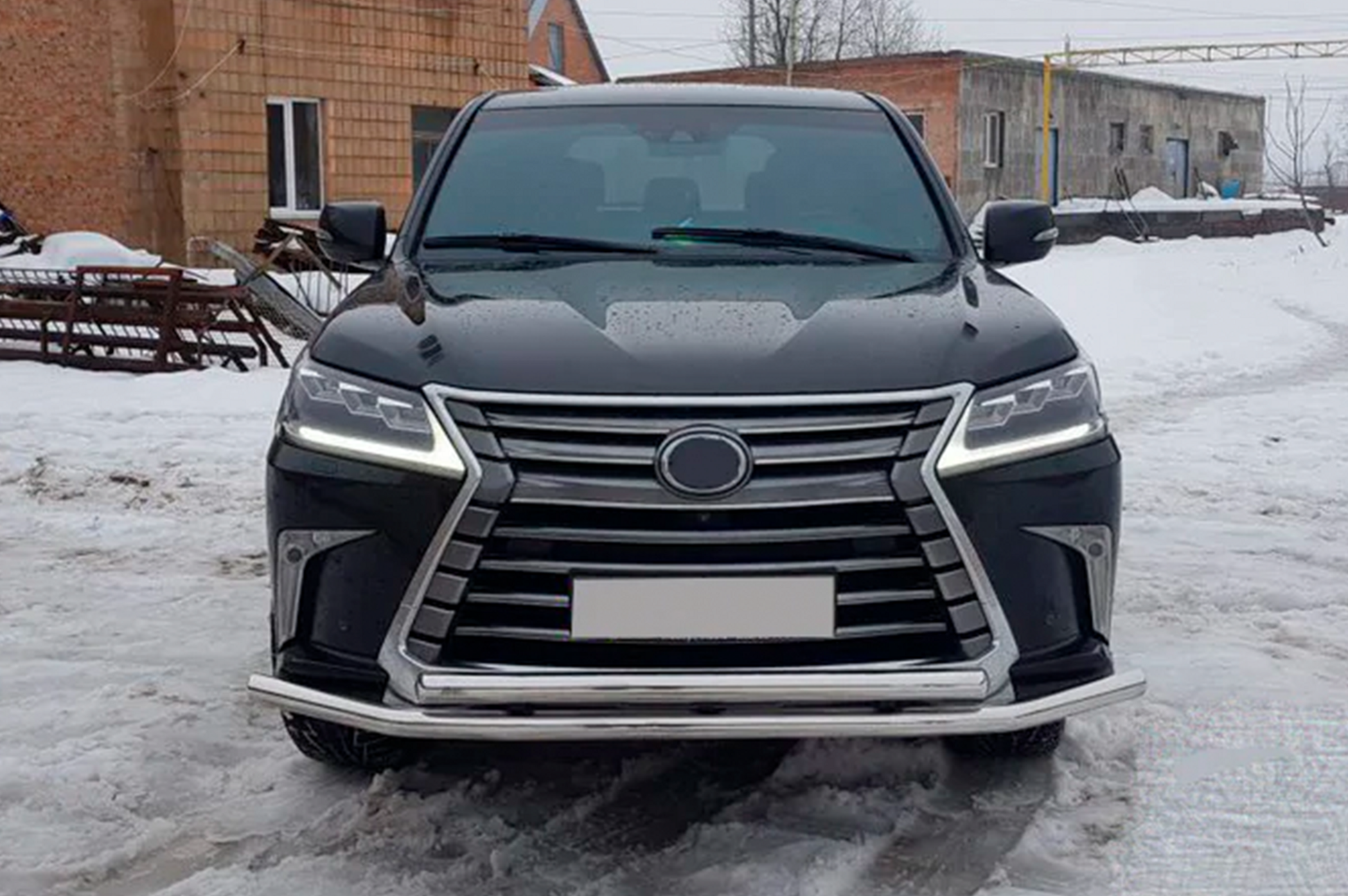 Front Bull Bar ST014 (2015+, Stainless Steel) for Lexus LX570/450d 2008-2022 - image 5