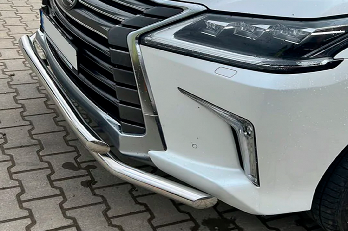 Front Bull Bar ST014 (2015+, Stainless Steel) for Lexus LX570/450d 2008-2022 - image 3
