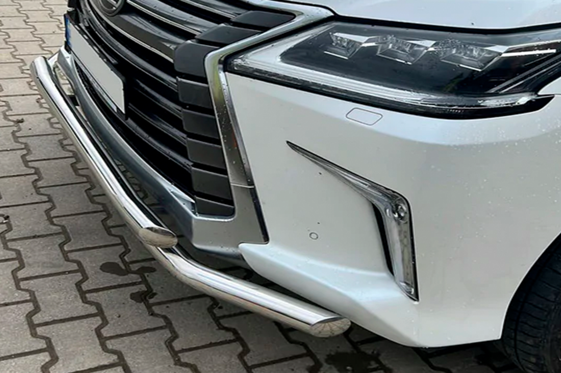 Front Bull Bar ST014 (2015+, Stainless Steel) for Lexus LX570/450d 2008-2022 - image 3