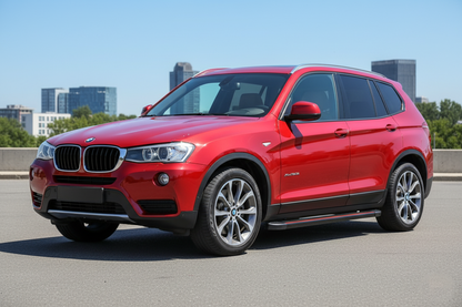 Side Steps Maya Red (2 pcs, Aluminum) for BMW X3 F-25 2011-2018 - image 1