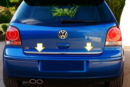 Trunk trim 2005-2009 stainless steel for Volkswagen Polo 2001-2009 - image 1