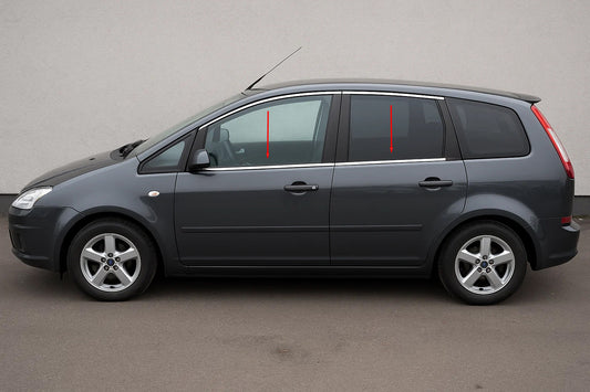 Window Trim Stainless Steel (4 pcs) for Ford C-Max 2004-2010 - image 1
