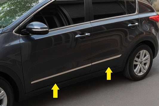 Door Moldings Stainless Steel (4 pcs) for Kia Sportage 2010-2015 - image 1