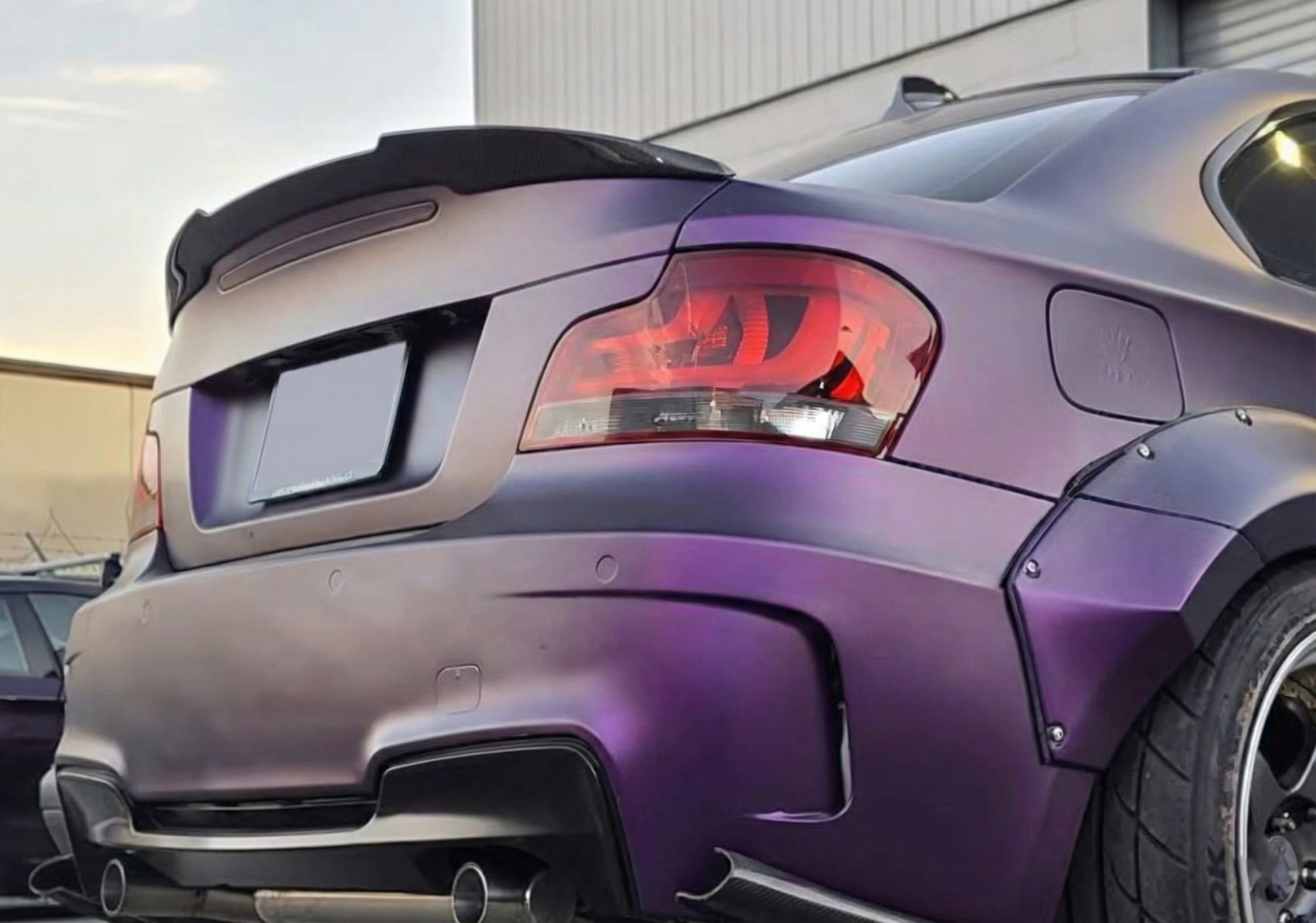 M4-Style Spoiler (for E82, Gloss Black) for BMW 1 Series E81/E82/E87/E88 2004-2011 - image 1