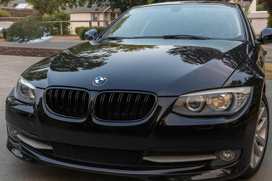 Kidneys M-Look (for E92/E93, 2010-2013, Gloss Black) for BMW 3 Series E-90/91/92/93 2005-2011 - image 1