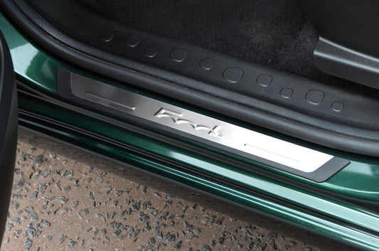 Door Sill Protectors 500L (OmsaLine, 4 pcs, Stainless Steel) for Fiat 500/500L 2013-2022 - image 1