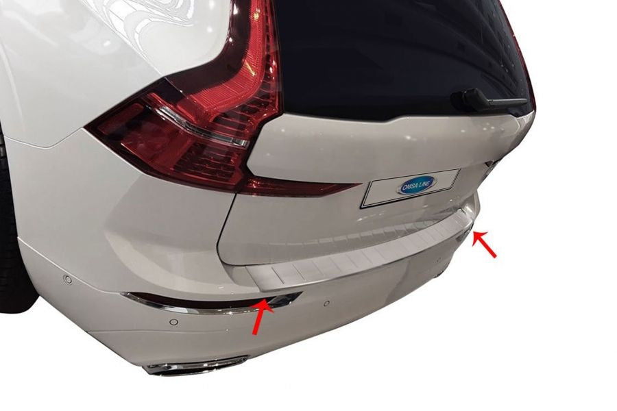 Stainless Steel Rear Bumper Protector for Volvo XC60 2017- - image 1