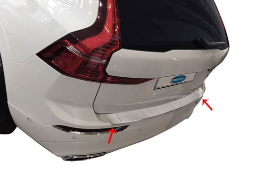 Stainless Steel Rear Bumper Protector for Volvo XC60 2017- - image 1