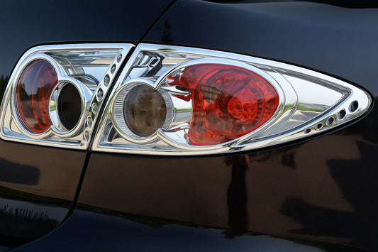 Chrome Tail Light Covers (2 pcs, plastic) for Mazda 6 2003-2008 - image 1