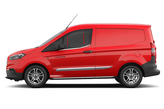 Window Trim Omsa Line (2 pcs, Stainless Steel) for Ford Courier 2023- - image 1