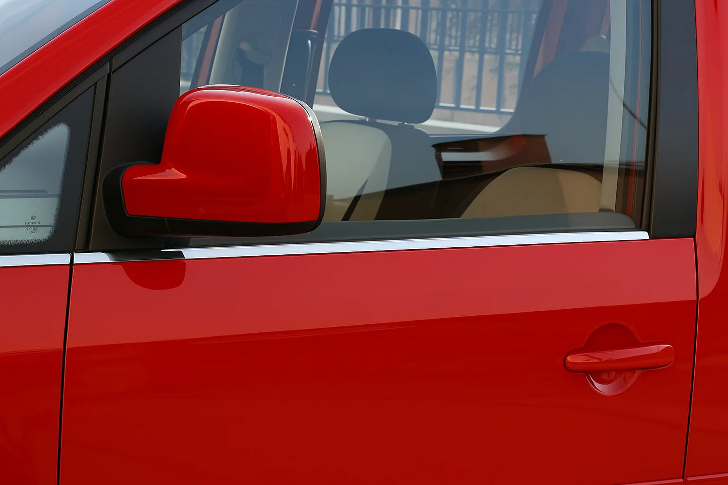 Lower window trim stainless steel for Volkswagen Caddy 2010-2015 - image 2