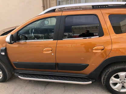 Bottom edging of glass (4 pieces, stainless steel) for Renault Duster 2018-2024 - image 4