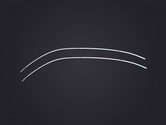 Upper window trim stainless steel (8 pcs) for Renault Captur 2019- - image 2
