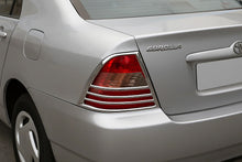 Chrome Tail Light Covers (2002-2004, 2 pcs, plastic) for Toyota Corolla 2002-2007 - image 1