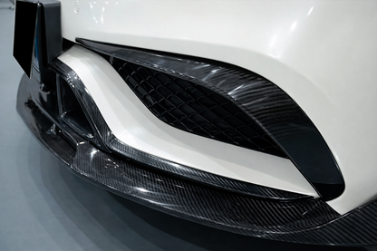 Front Bumper Lip V2 Add-on (for CLS63 AMG SD 2015-2018, Carbon) for Mercedes CLS C218 2011-2018 - image 6