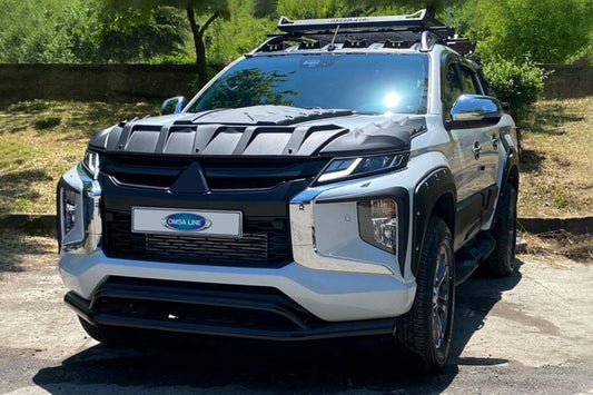 Front Double Bar Vegas 2019+ (black, 76mm) for Mitsubishi L200 2015-2024 - image 1