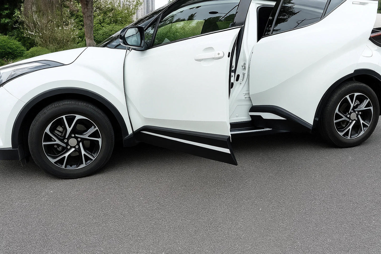 Door Mouldings OmsaLine (4 pcs, Stainless Steel) for Toyota C-HR 2016-2023 - image 3