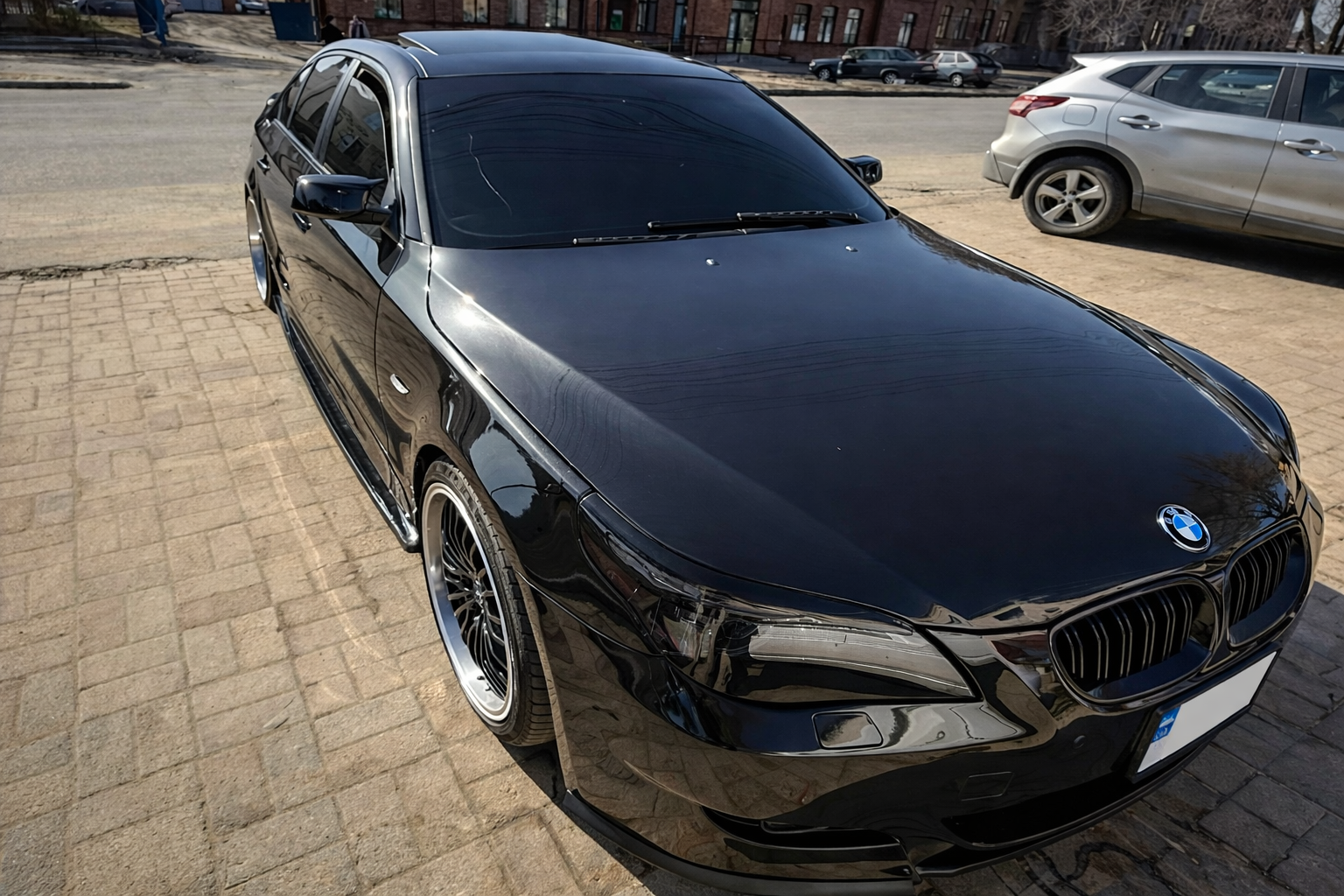 Side Skirts DPT (Gloss Black) for BMW 5 Series E60/E61 2003-2010 - image 4