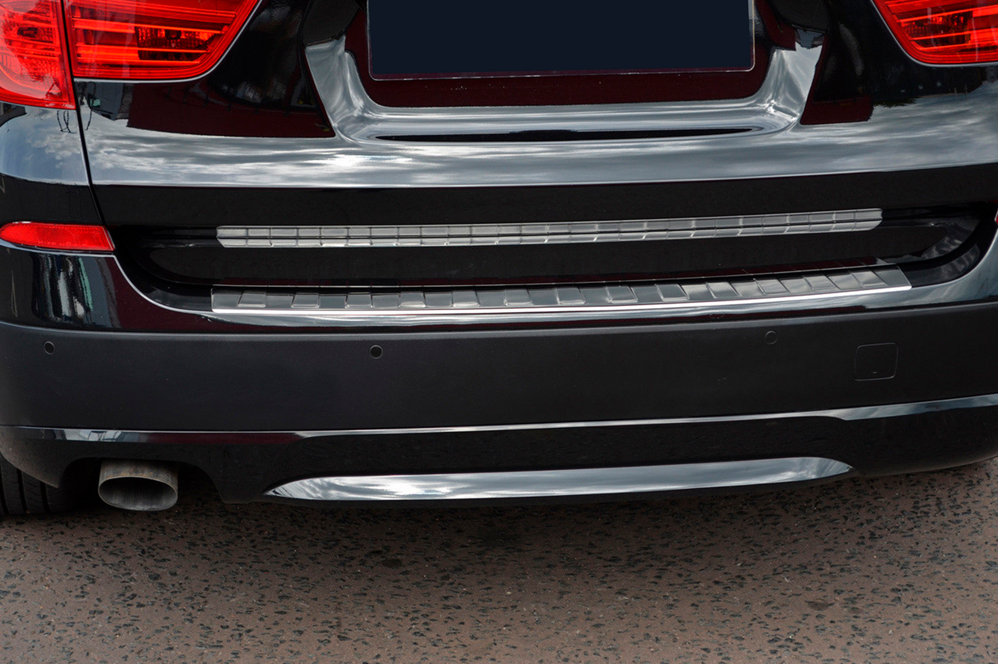 Stainless Steel Rear Bumper Protector OmsaLine (gloss, stainless) for BMW X3 F25 2011-2018 - image 8