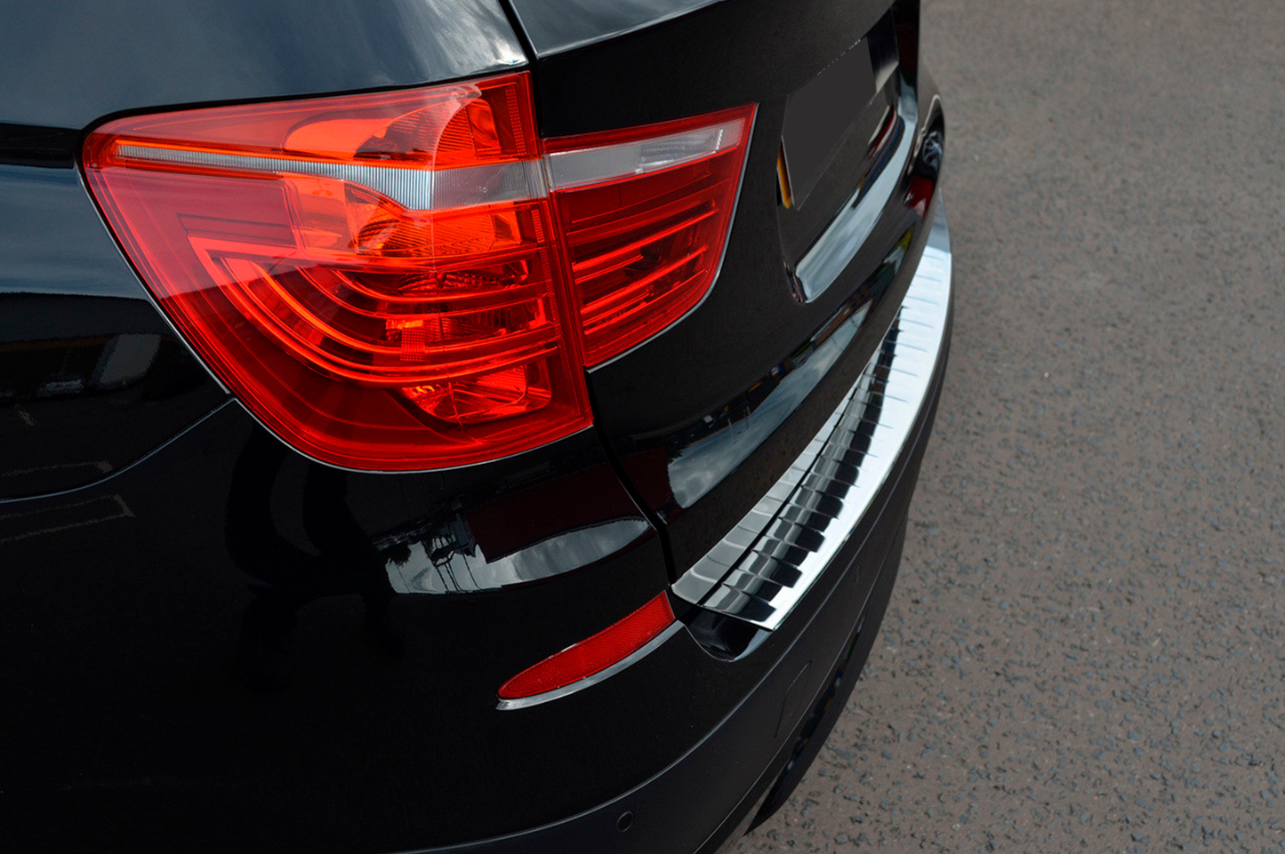 Stainless Steel Rear Bumper Protector OmsaLine (gloss, stainless) for BMW X3 F25 2011-2018 - image 6