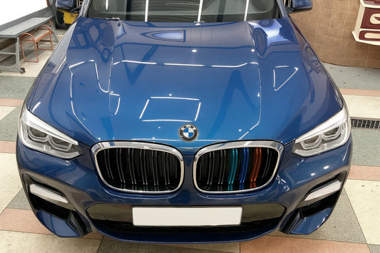 Kidney Grilles M-Look (2018-2021, M-Color with Chrome Trim) for BMW X3 G01 2018- - image 1