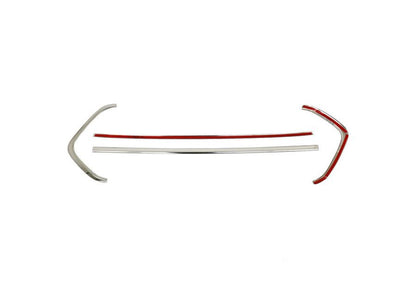 Chrome Trim for Front Grille 2018+ (4 pcs, Stainless Steel) for Ford Custom 2013-2022 - image 6