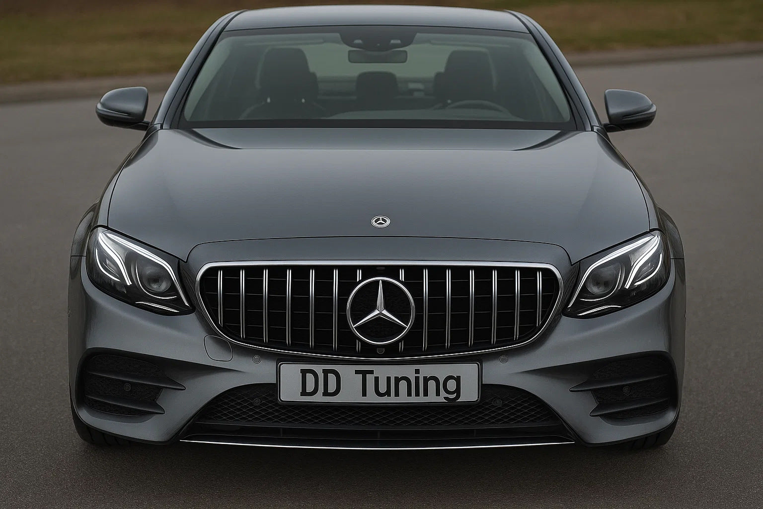 Front Grille GT Panamericana (for Avantgarde/AMG-Line/E43 AMG/E53 AMG 2016-2019) for Mercedes E-сlass W213 2016-2023 - image 1