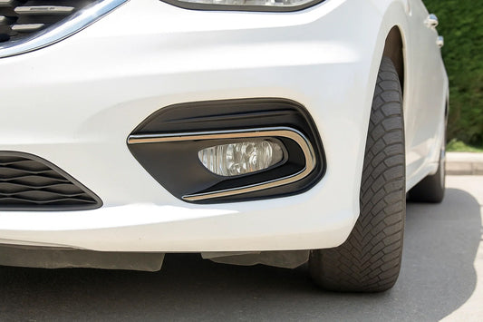 Fog light covers (2 pcs, stainless steel) for Fiat Tipo 2016- - image 1