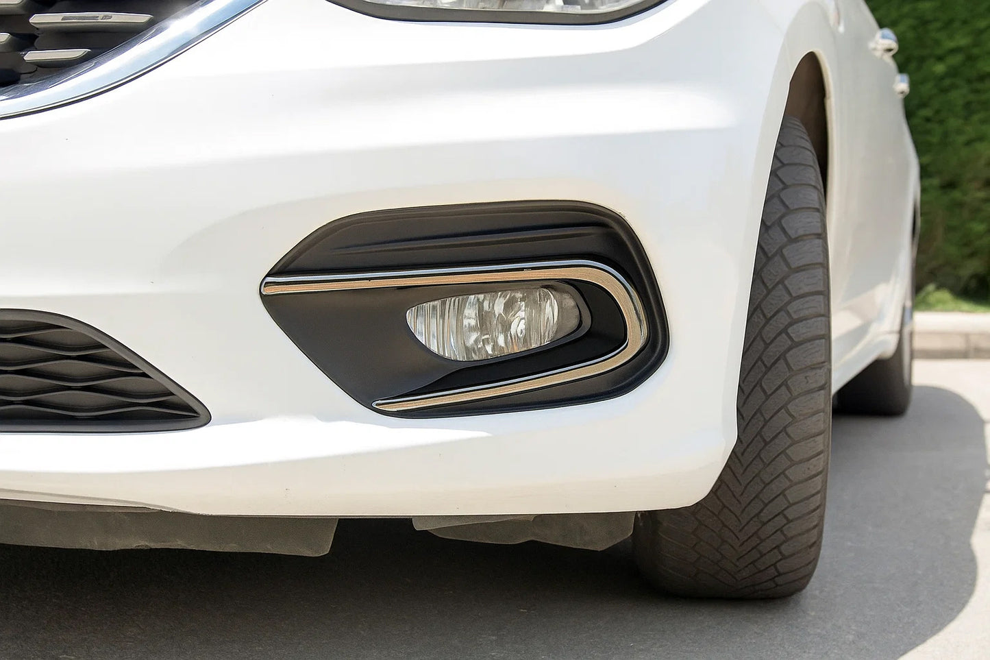 Fog light covers (2 pcs, stainless steel) for Fiat Tipo 2016- - image 1