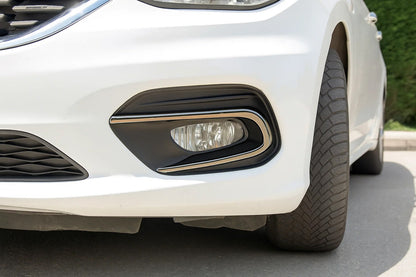 Fog light covers (2 pcs, stainless steel) for Fiat Tipo 2016- - image 1