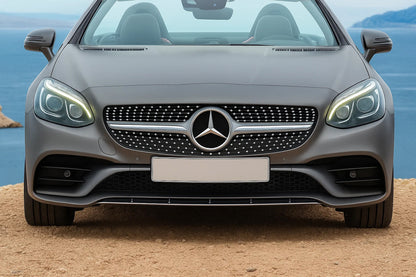 Front Grille Diamond Silver for Mercedes SLC R172 2016-2020 - image 1