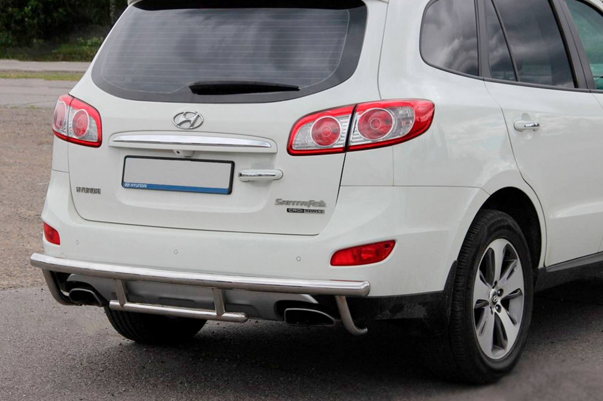 Rear Bar AK002-2 (Stainless Steel) for Hyundai Santa Fe 2 2006-2012 - image 4