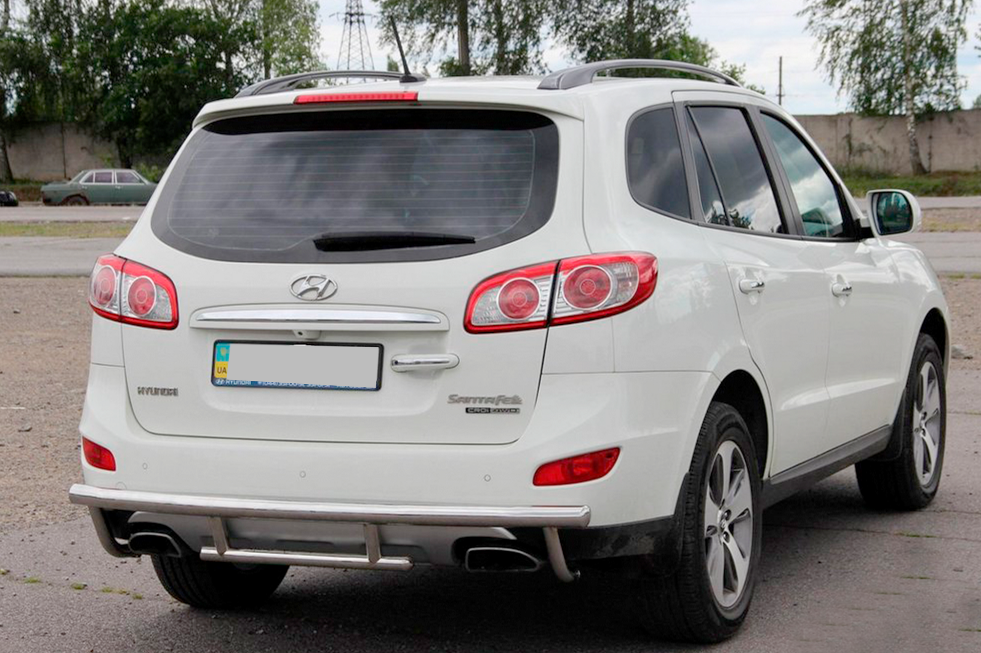 Rear Bar AK002-2 (Stainless Steel) for Hyundai Santa Fe 2 2006-2012 - image 5