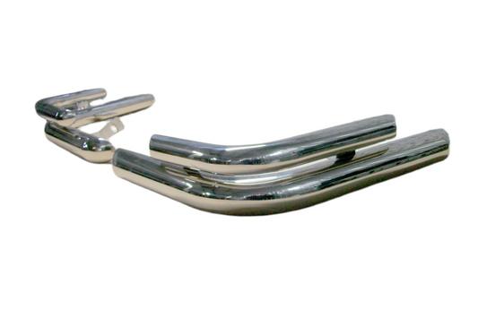 Rear double corner bars AK003-double (2 pcs, stainless steel) for Chery Tiggo 3 2005- - image 2