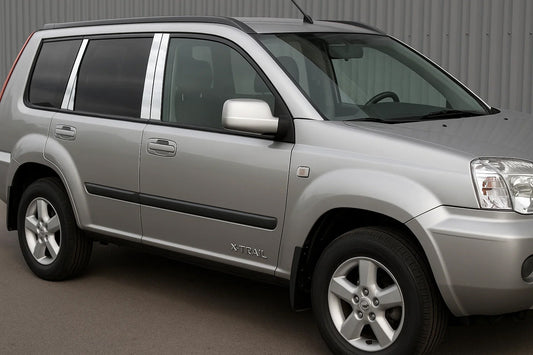 Stainless Steel Door Pillar Covers (8 pcs) for Nissan X-trail T30 2002-2007 - image 1