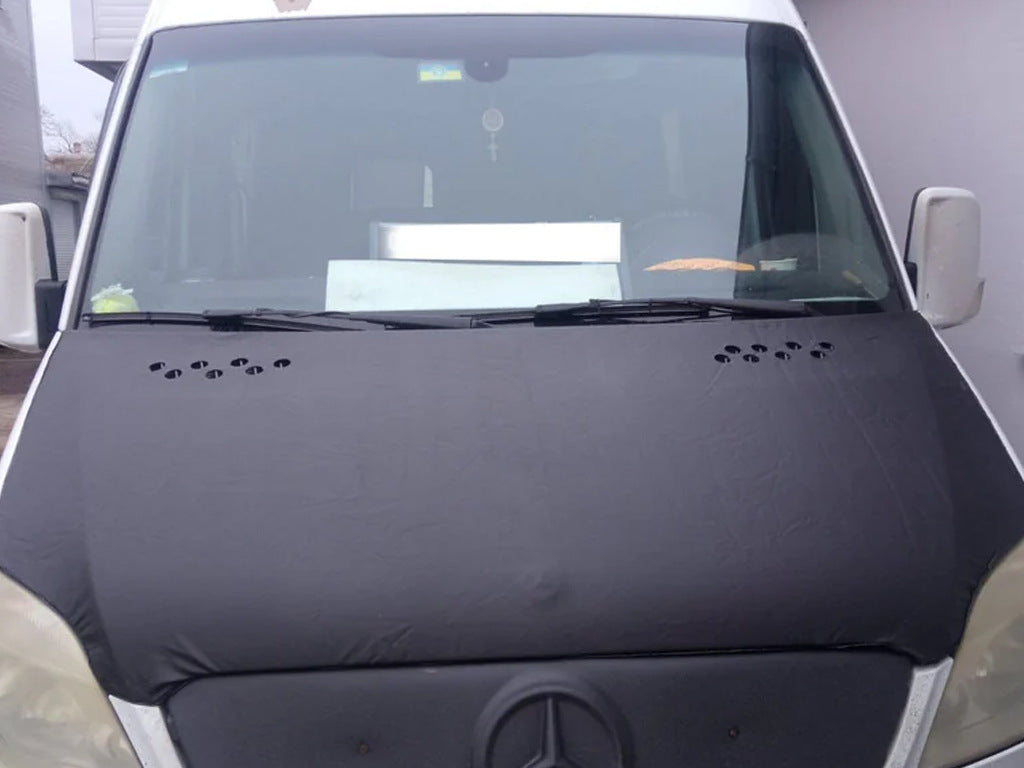 Hood Bra 2006-2013 (Leatherette) for Mercedes Sprinter W906 2006-2018 - image 1
