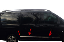 Door Mouldings (6 pcs, Stainless Steel) for Mercedes Vito/V-class W447 2014- - image 1