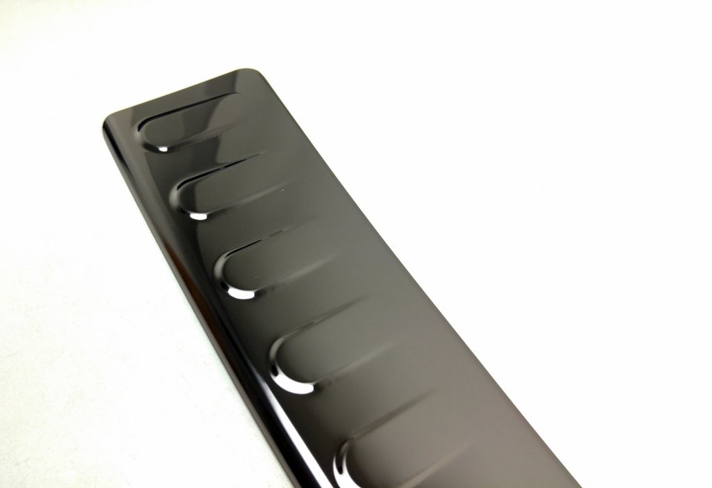 Rear Bumper Protector Black Gloss (SW, Stainless Steel) for Mercedes E-сlass W212 2009-2016 - image 1