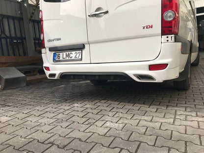 Rear bumper V2 (for painting) for Volkswagen Crafter 2006-2016 - Reelken Auto